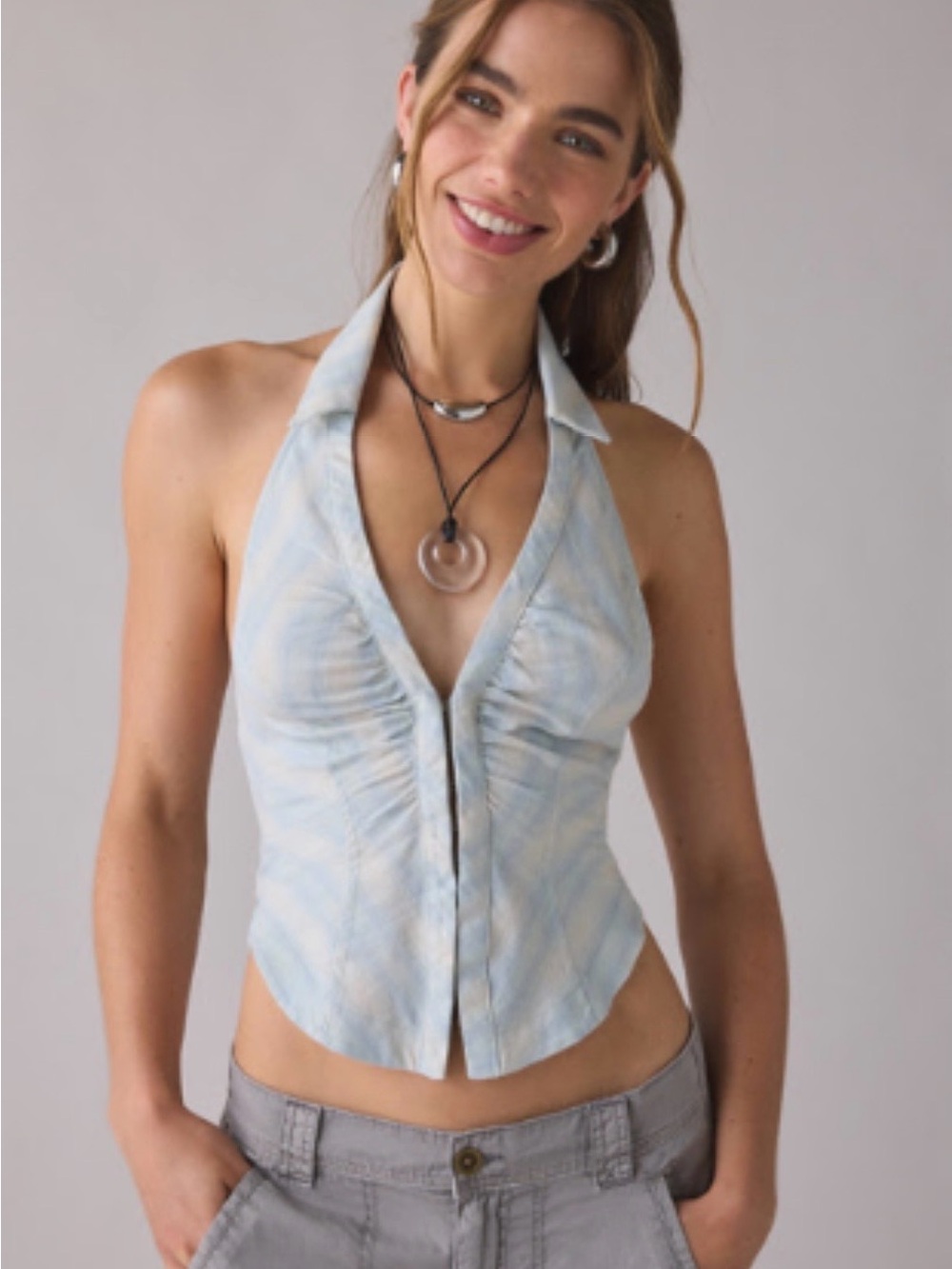 UO Halter Corset Vest